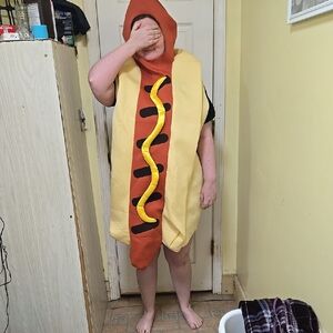 Adult Hot Dog Costume - Yellow and Red